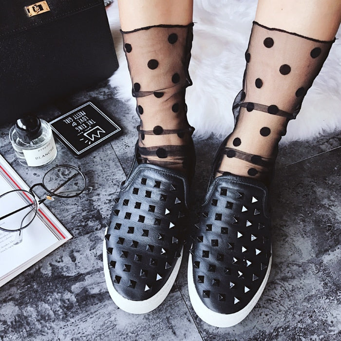 Mesh Ankle Tulle Socks - 7 Styles