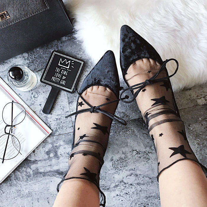 Mesh Ankle Tulle Socks - 7 Styles