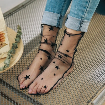 Mesh Ankle Tulle Socks - 7 Styles