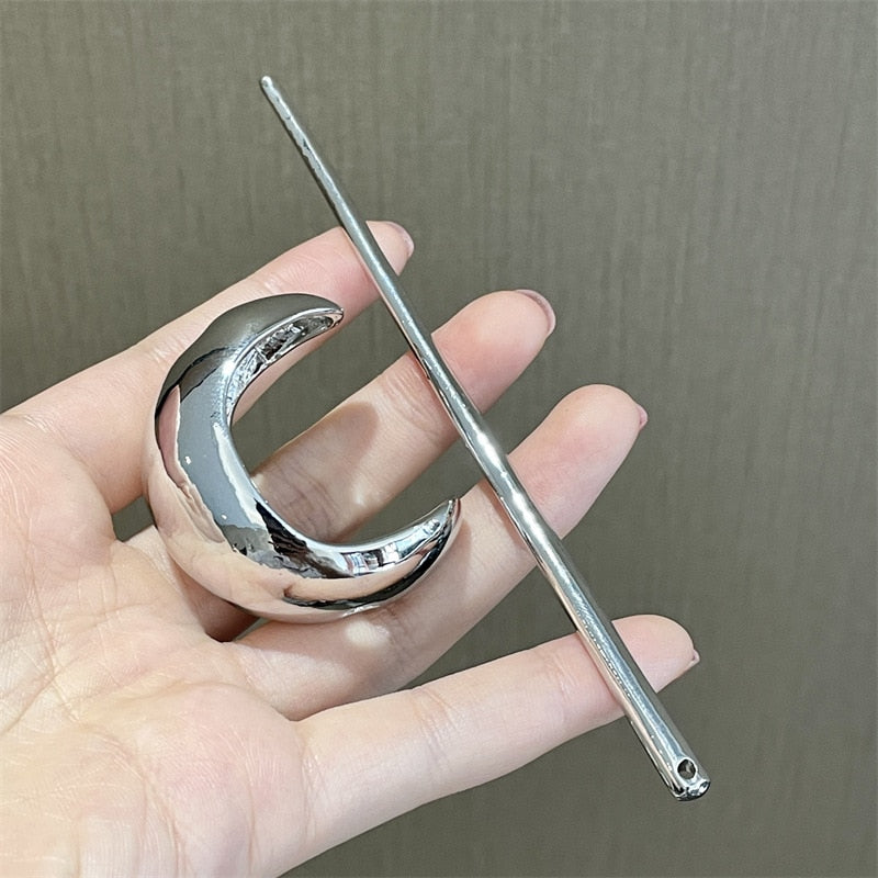Metal Arc Ponytail Hairpin