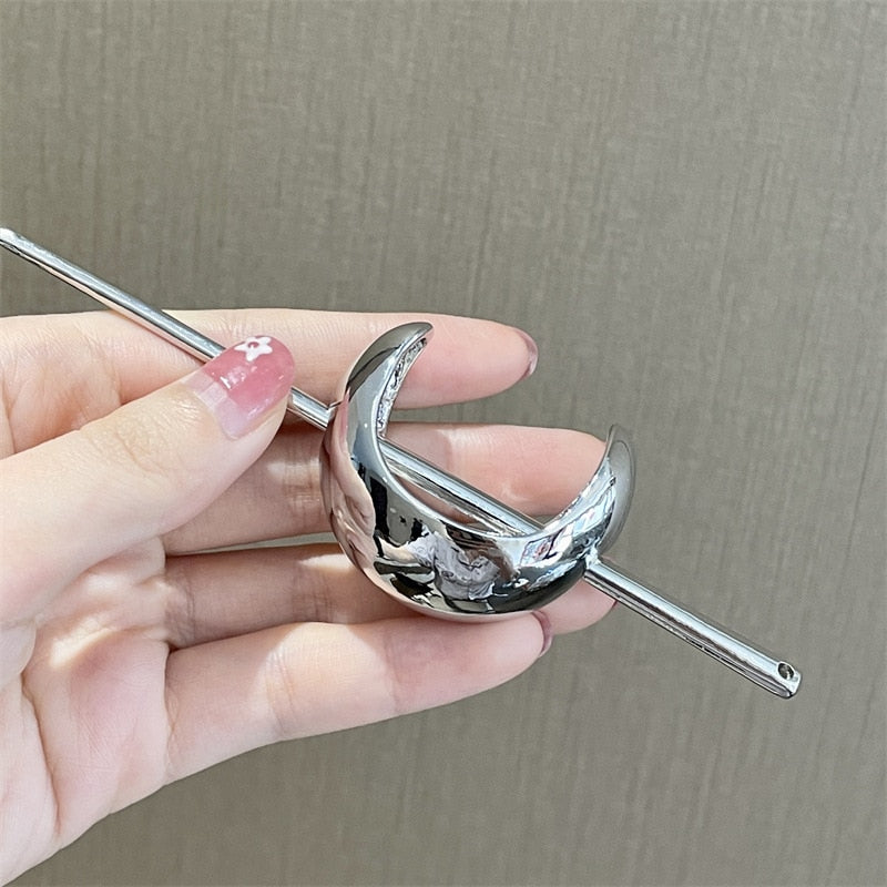 Metal Arc Ponytail Hairpin