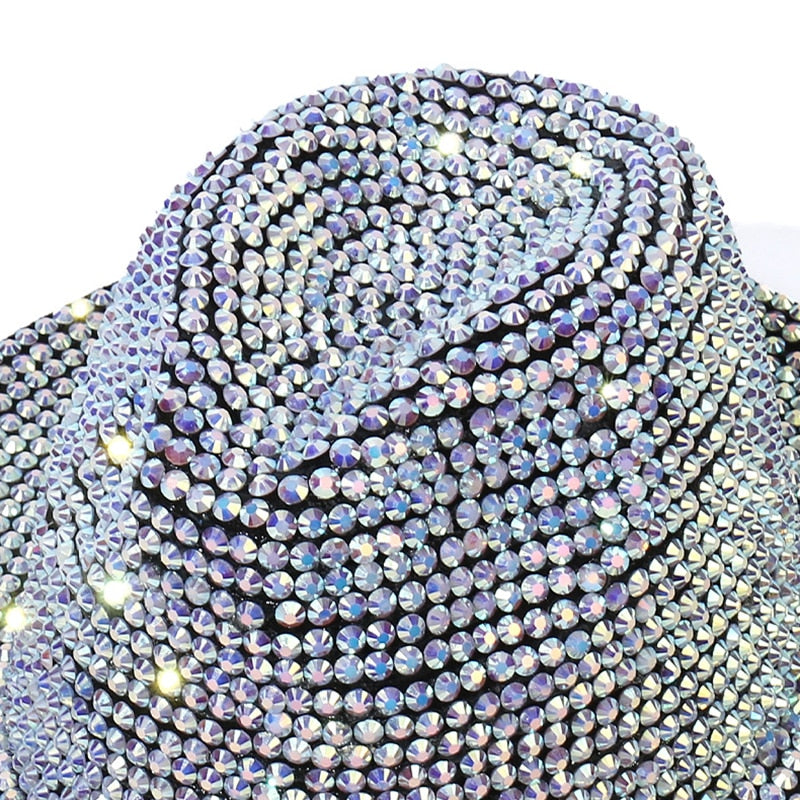Metallic Rhinestone  Jazz Fedora Hats