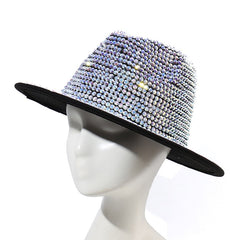 Metallic Rhinestone  Jazz Fedora Hats