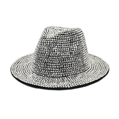 Metallic Rhinestone  Jazz Fedora Hats