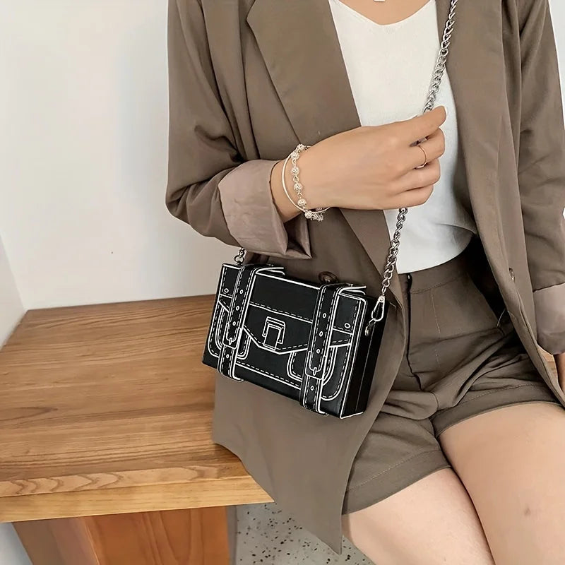Mia 2D Illustrated Mini Crossbody Bag