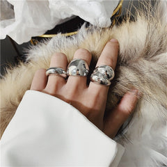 Minimalist Bubble Band Rings - Gold or Silver