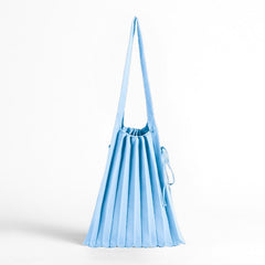 Mona Accordion Pleats Knit Shopper Bags