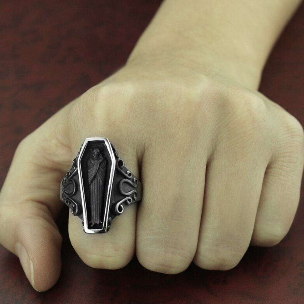 Mummy Stereoscopic Coffin Ring