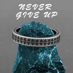 Never Give Up Band Ring