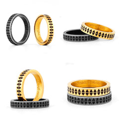 Never Give Up Band Ring