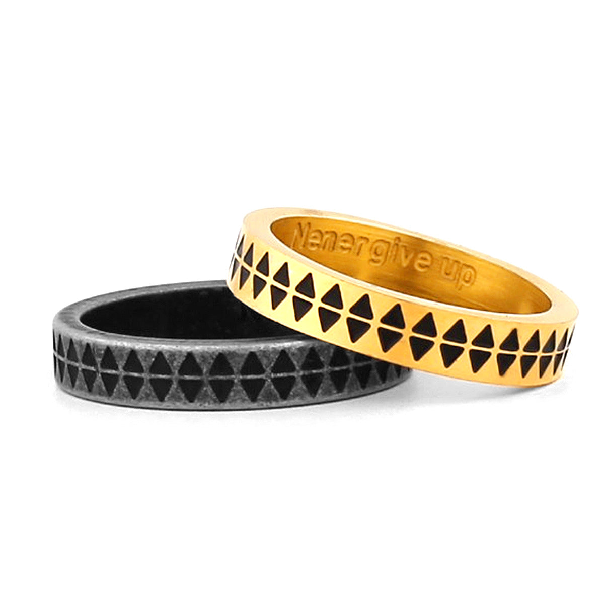 Never Give Up Band Ring