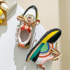 Nicola Pearl Laced Sneakers - 2 Colors