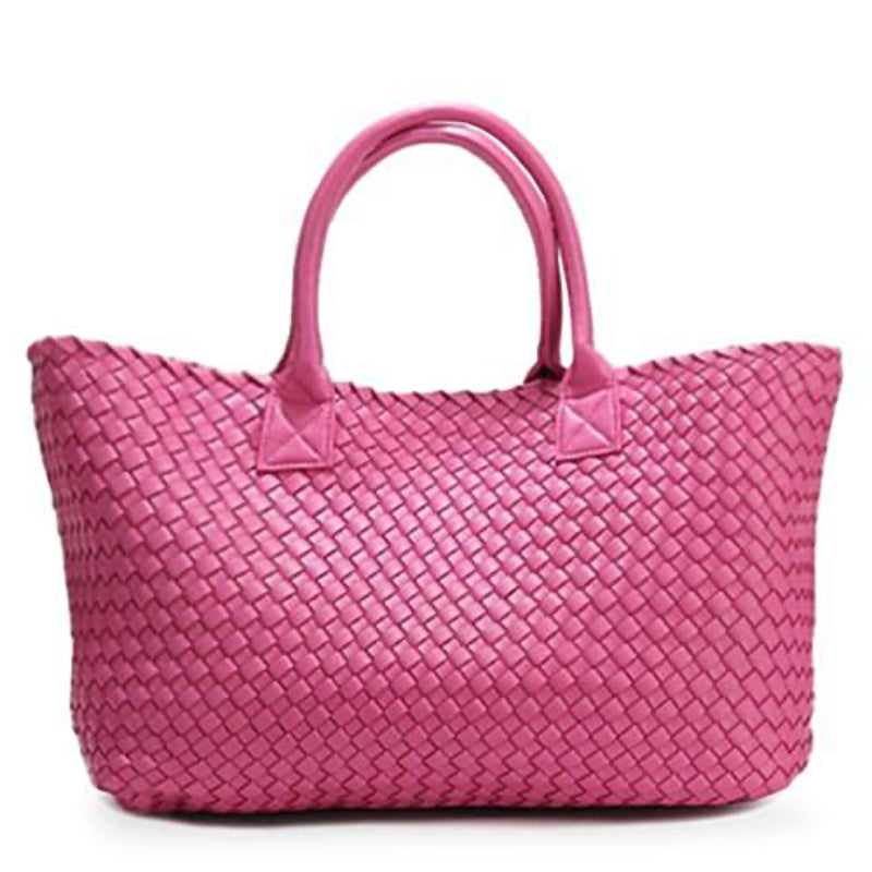 Nizza Faux Leather Woven Bags - 24 Colors