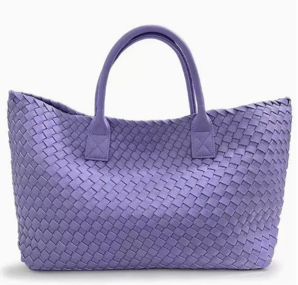 Nizza Faux Leather Woven Bags - 24 Colors