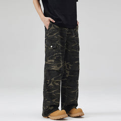 Paratrooper Camouflage Cargo Pants Men And Multi-pocket