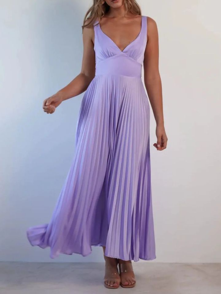 Strap Folding Elegant Party Dress