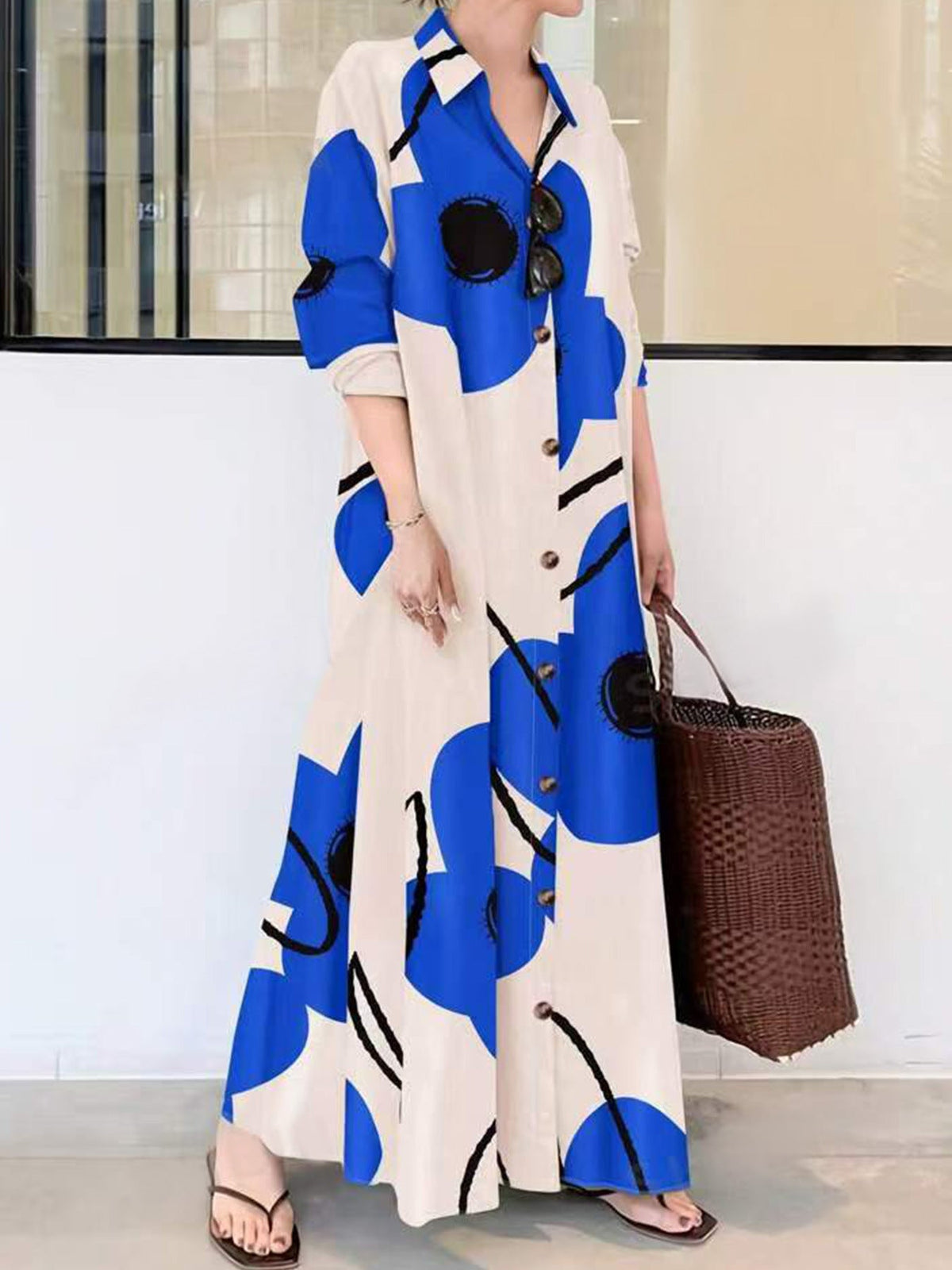 Printed Loose And Elegant Dress