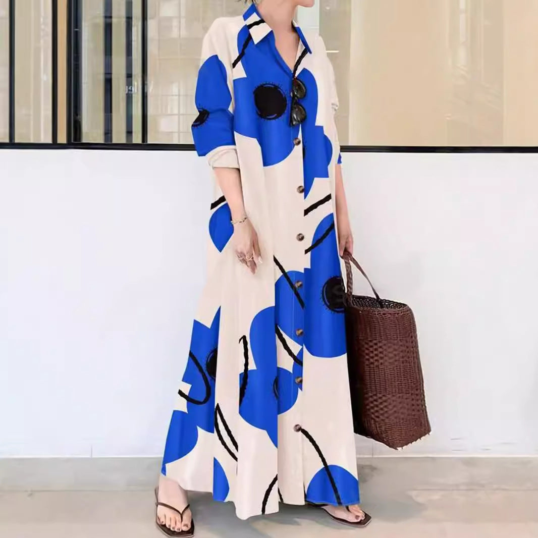 Printed Loose And Elegant Dress