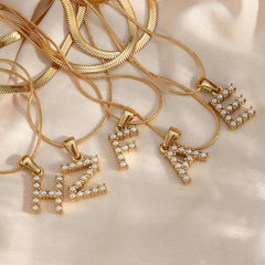 Double-layer Chain Pearl Pendant Necklace