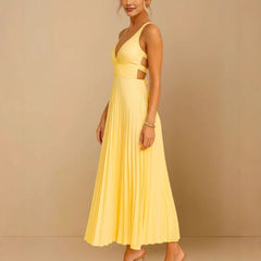 Strap Folding Elegant Party Dress