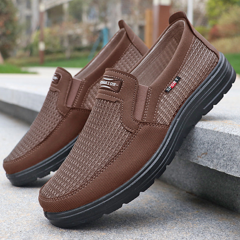 Slip-On Men's Loafers with Breathable Mesh