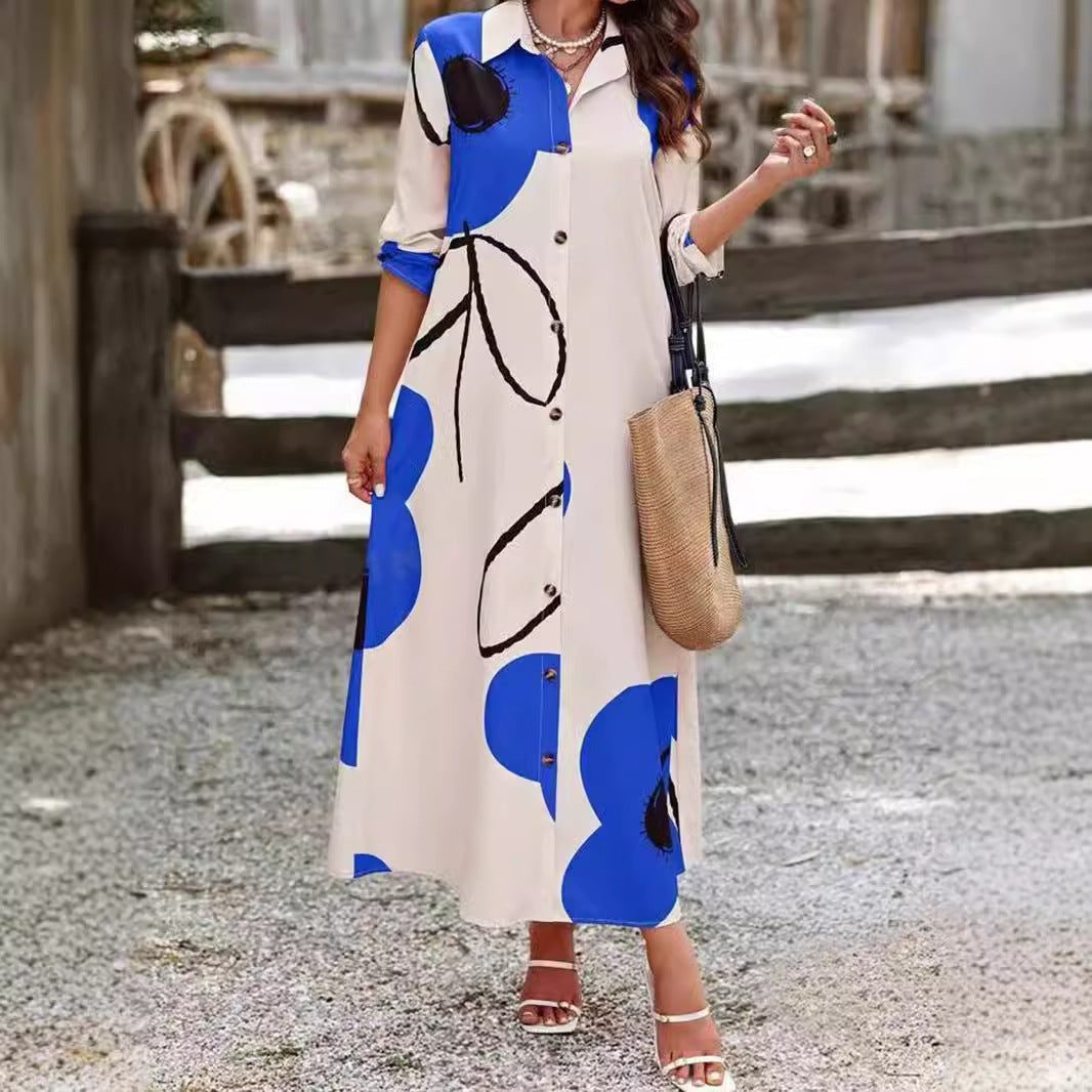 Printed Loose And Elegant Dress