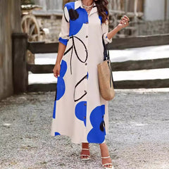 Printed Loose And Elegant Dress