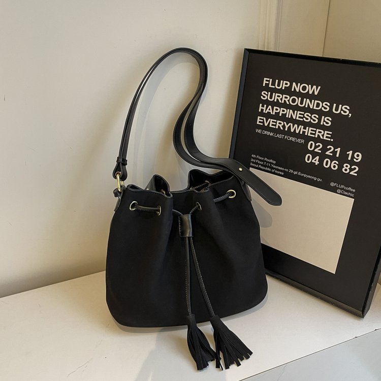 Bucket Bag with Tassel