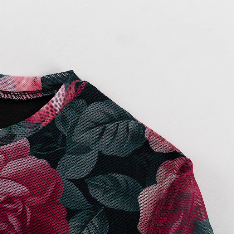 Alisa Floral Prints Top and Skirt Set