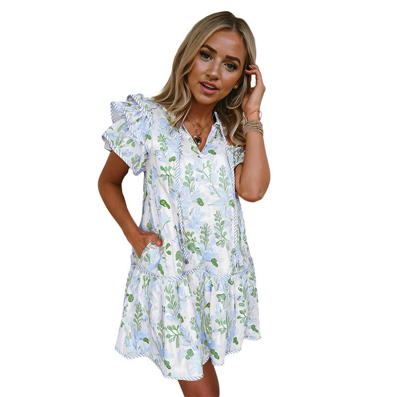 Personalized Floral Print Dress Women