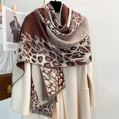 Four Seasons Leopard Print Shawl