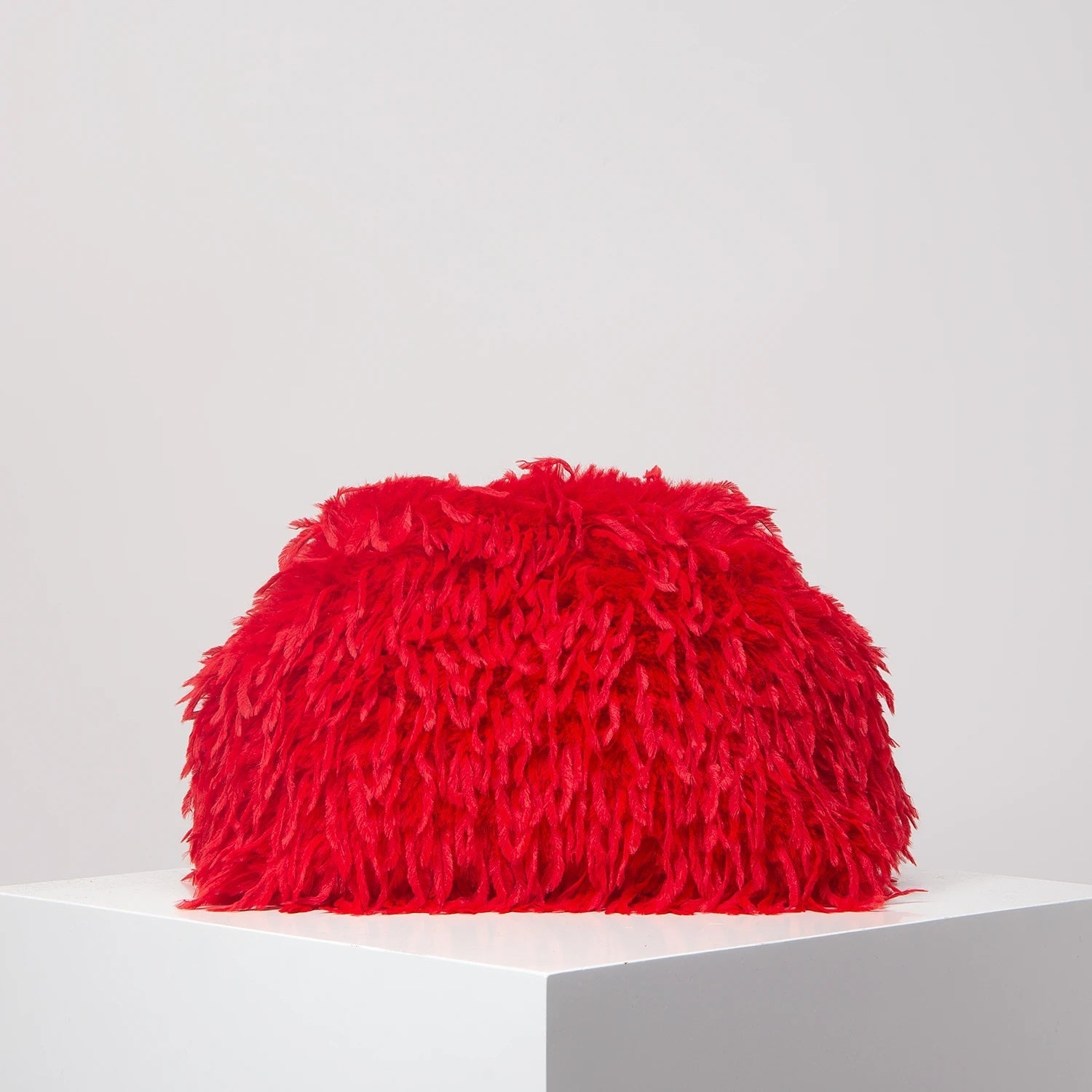 Olivia Fuzzy Oversized Clip Clutch