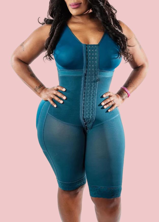 Tummy Control Fajas Adjustable Hook And Eye Front Closure Shapewear Post Liposuction