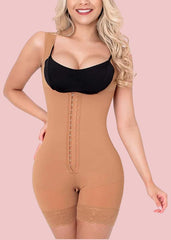 2724 BodyShaper Lace Butt Lifter HOOK AND EYE CLOSURE OPEN BUST Tummy Control Adjustable Wide Shoulder Strap  Shapewear