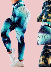 Christmas Feng Water Drops 3D Printed Yoga Leggings
