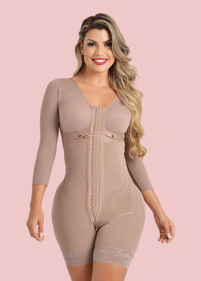 Fajas Colombianas Full Body Shaper Tummy Control Stage 2 Faja Shapewear for Long Sleeves