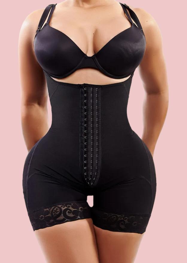 Classic Center Butt Lifter Effect Faja Slimming Fajas Lace Body Shaper