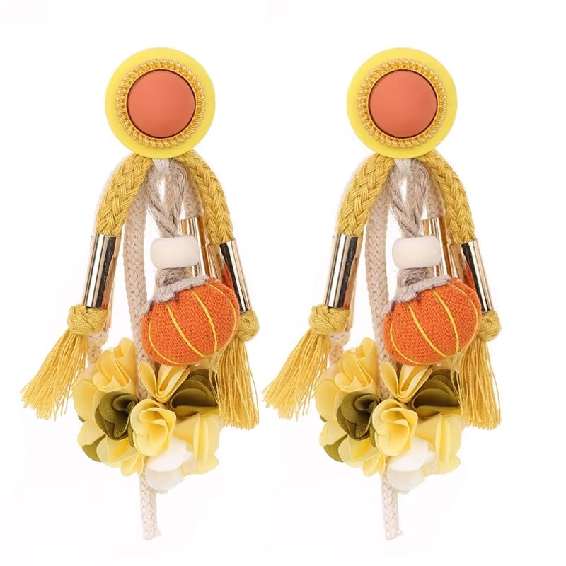 Patima Colorful Rope Tassel Earrings