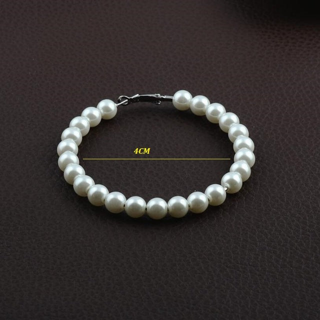 Pearl Hoop Earrings