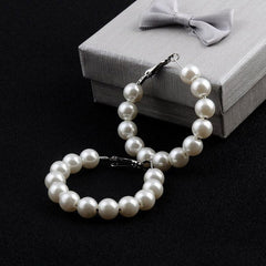 Pearl Hoop Earrings