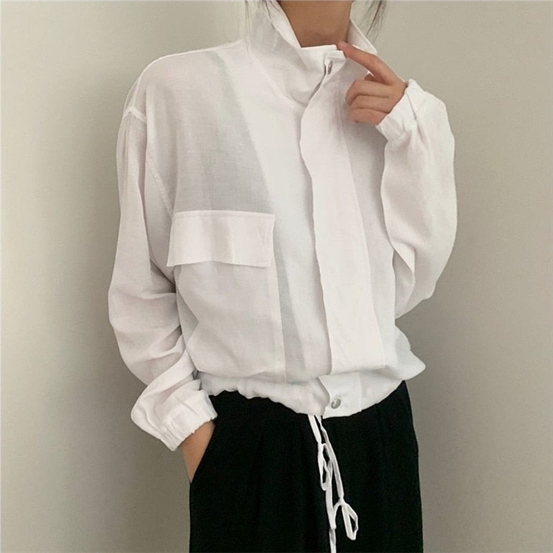 Pera Linen Cotton Summer Bomber Jackets / Size M (US S) - SALE