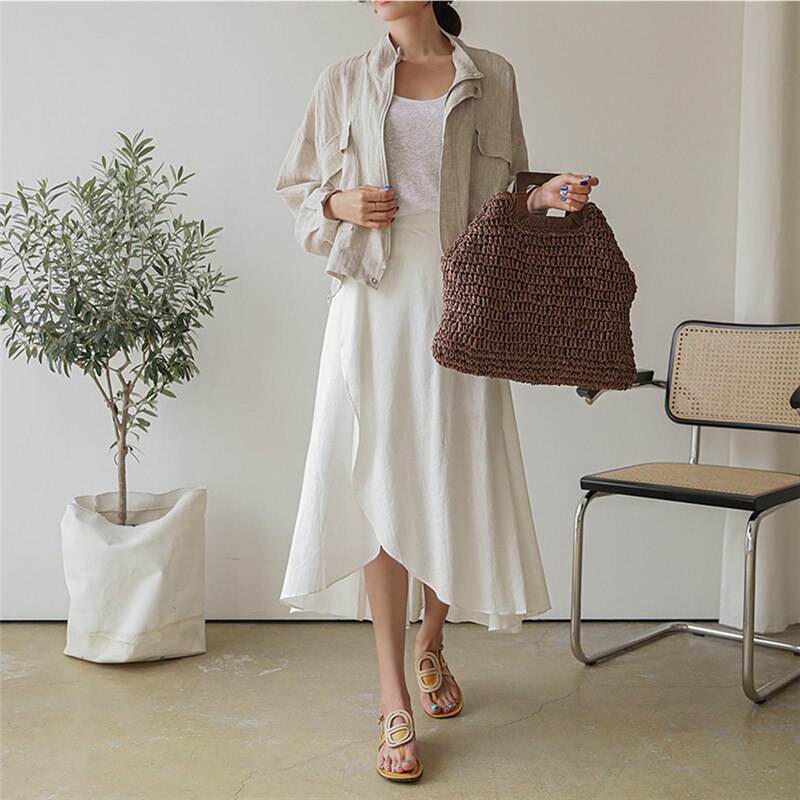 Pera Linen Cotton Summer Bomber Jackets / Size M (US S) - SALE