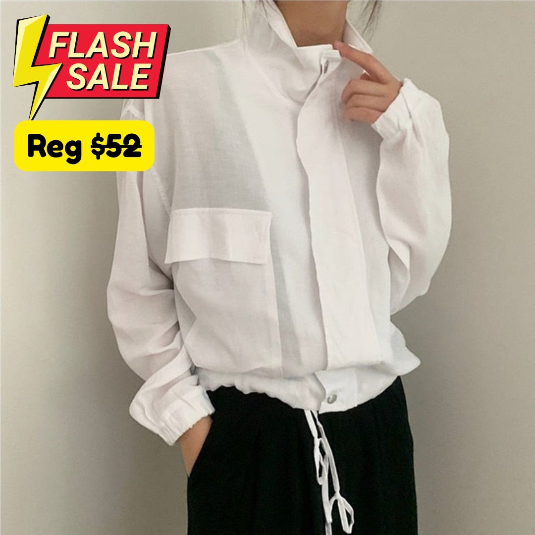 Pera Linen Cotton Summer Bomber Jackets / Size M (US S) - SALE