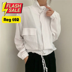 Pera Linen Cotton Summer Bomber Jackets / Size M (US S) - SALE