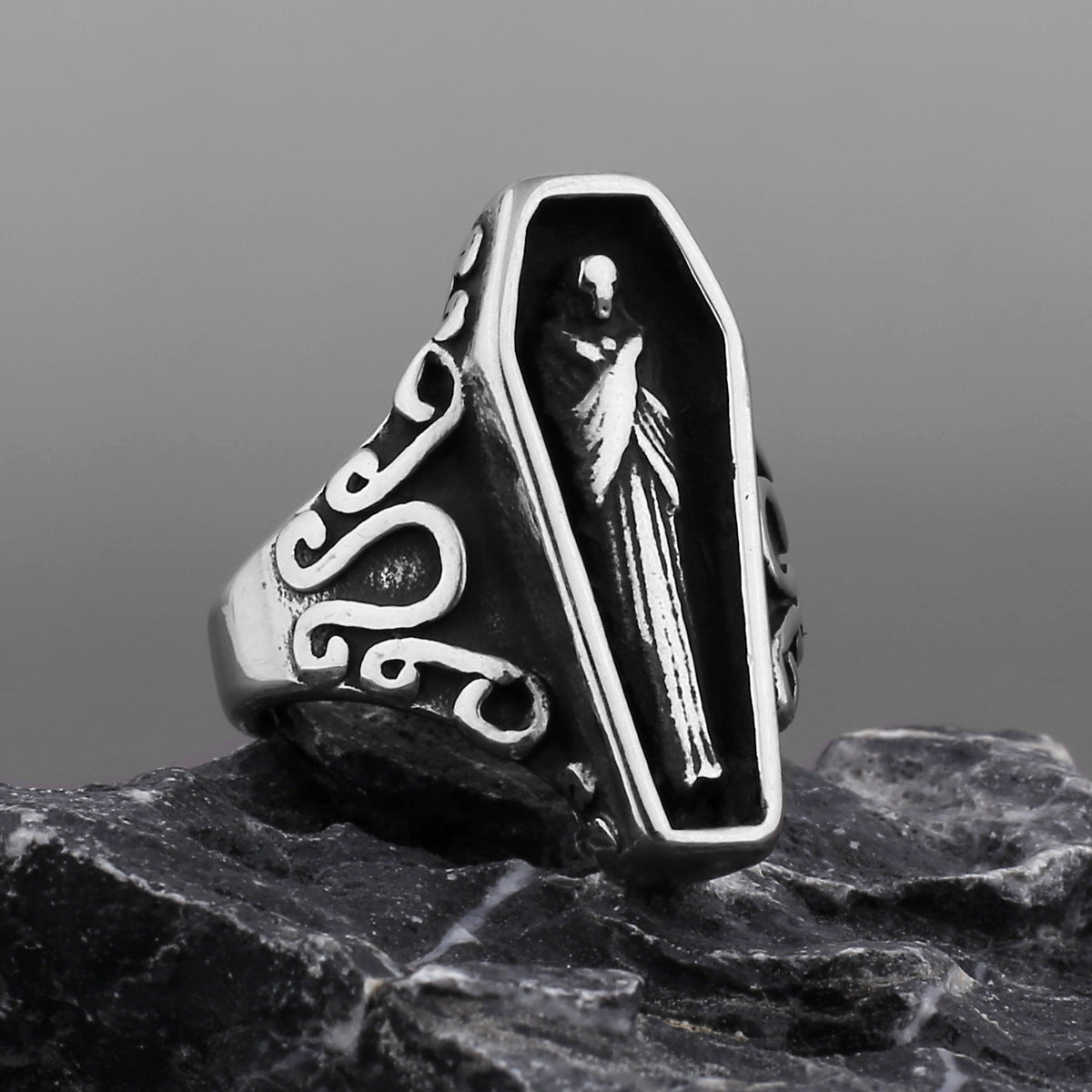 Personality Vampire Coffin Ring