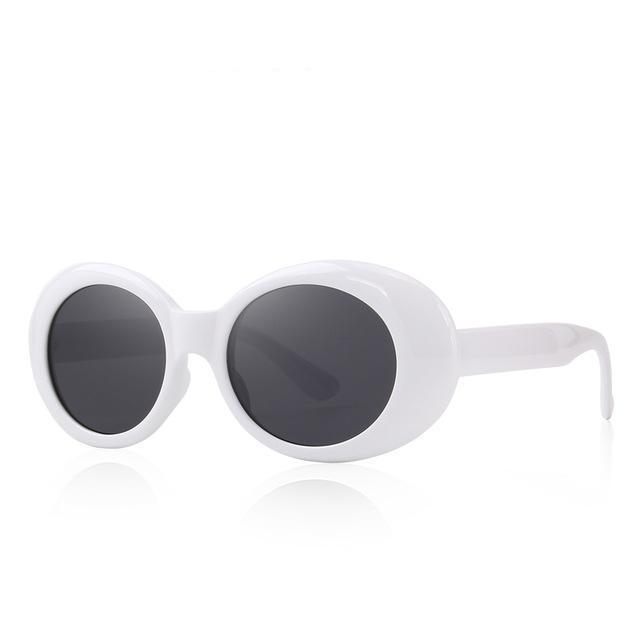 Retro Oval Acetate Sunglasses