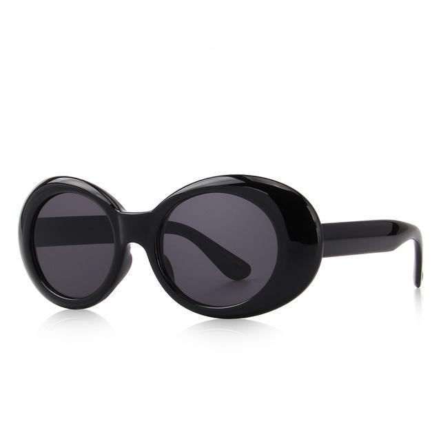 Retro Oval Acetate Sunglasses