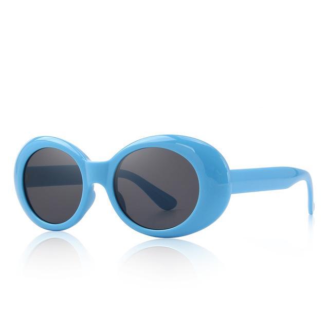 Retro Oval Acetate Sunglasses