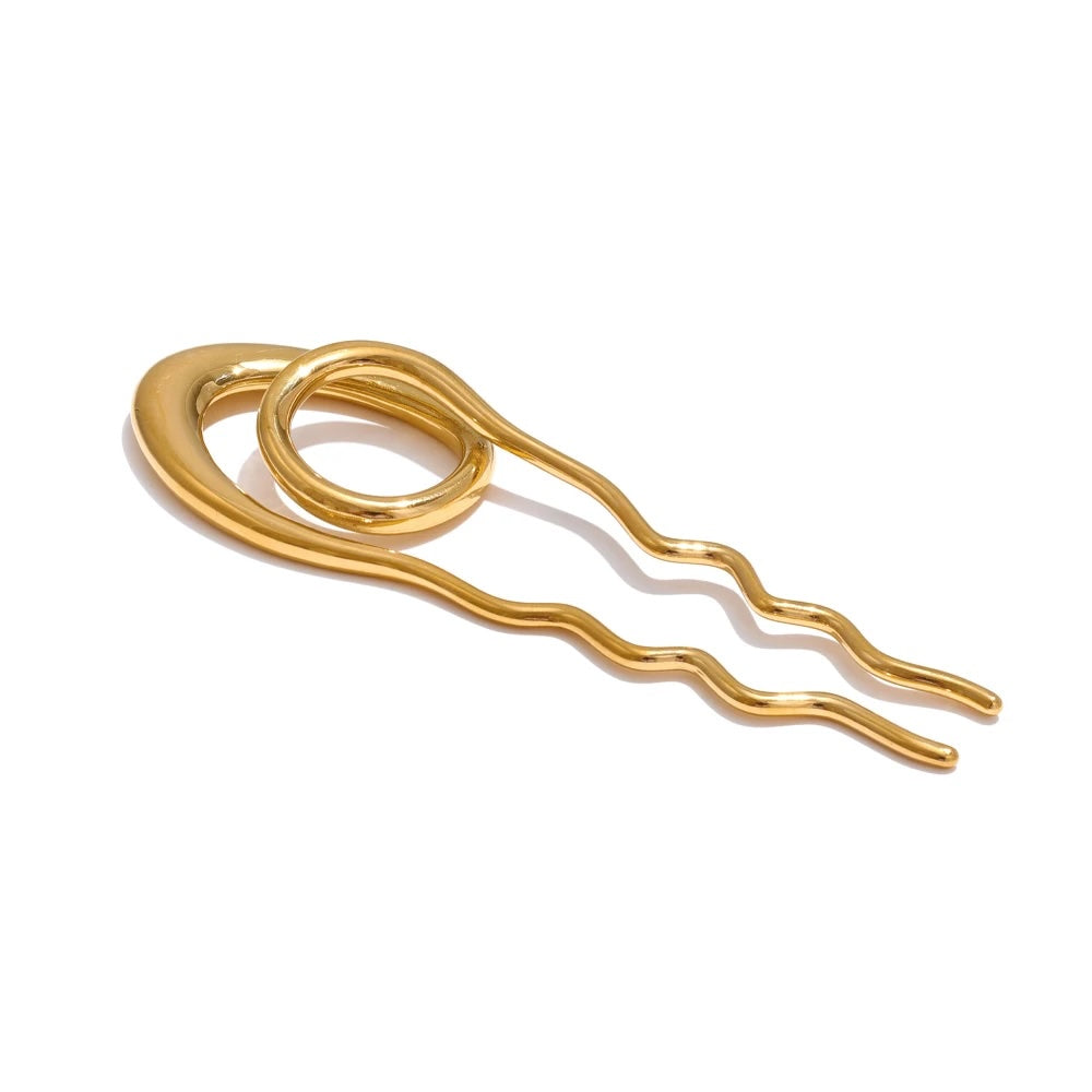 Rho Metal Geometric Fashion Hairpin