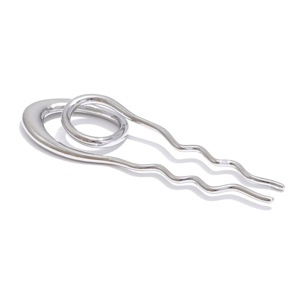 Rho Metal Geometric Fashion Hairpin
